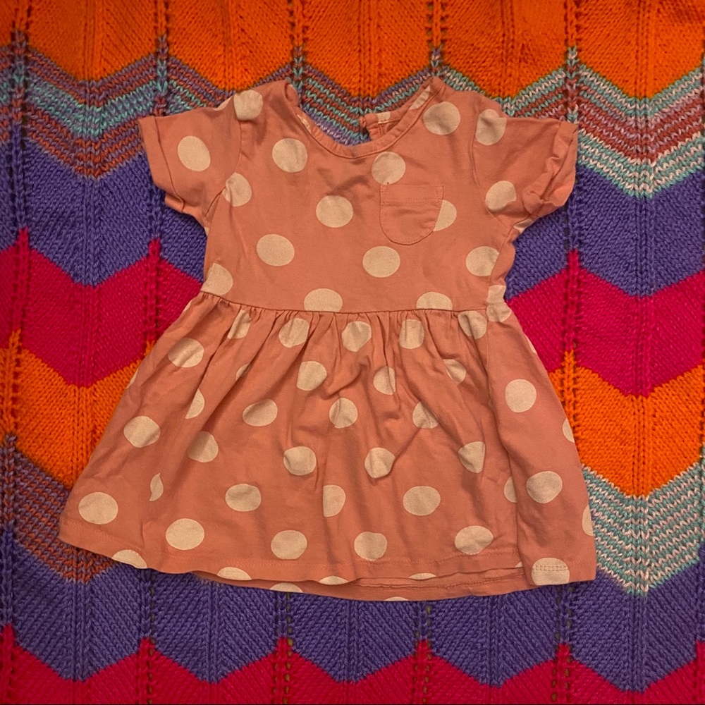 ❤️ Pink polka dot dress
